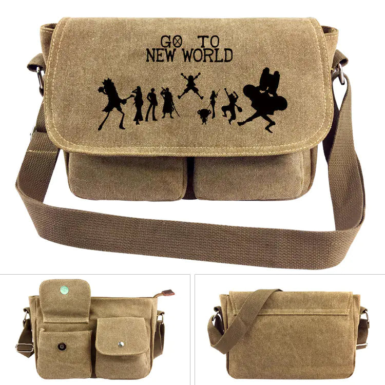 One Piece Canvas Shoulder Bag - Luffy Backpack