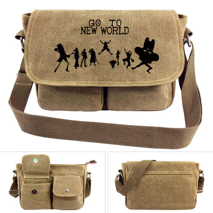 One Piece Canvas Shoulder Bag - Luffy Backpack