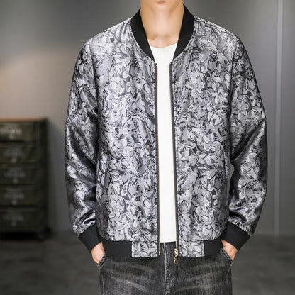 Men's Embroidered Jacquard Autumn Fashion Jacket