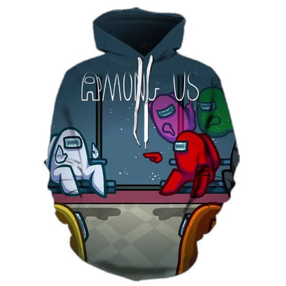 Futuristic 3D Printed Hoodie for Adults and Kids