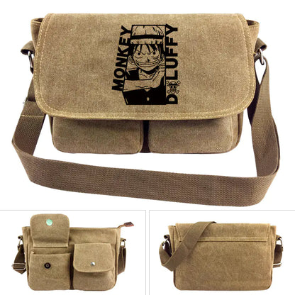 One Piece Canvas Shoulder Bag - Luffy Backpack
