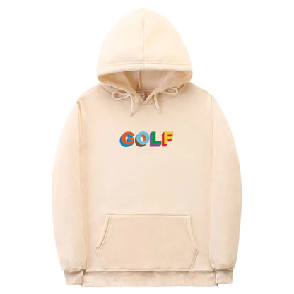 Harajuku Style Hooded Sweatshirt with COLF Print