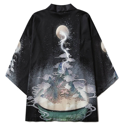 Japanese Haori Yukata for Men - Samurai Jacket/Cardigan