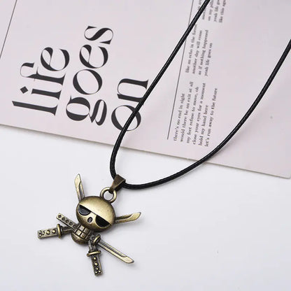 One Piece Luffy Straw Hat Pendant Necklace