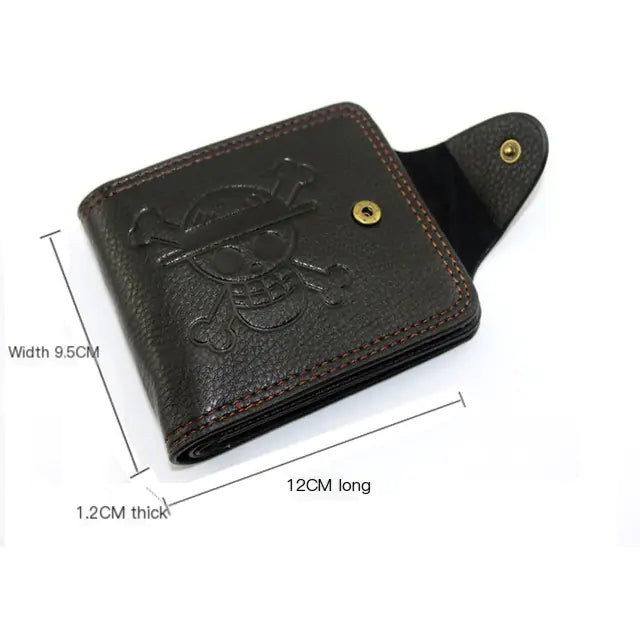 One Piece Anime Wallet - Luffy Skull Design (Short)