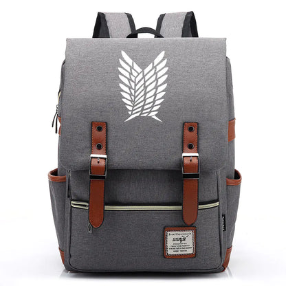 Attack on Titan Anime Backpack for Students, Unisex