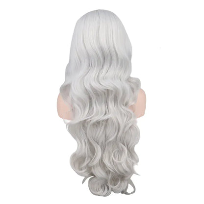 Dark Red Long Curly Mermaid Anime Cosplay Wig