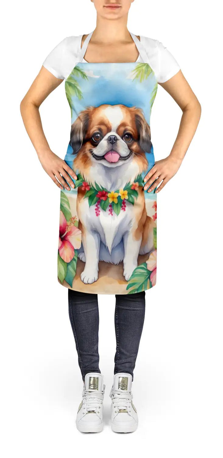 Japanese Chin Luau Apron