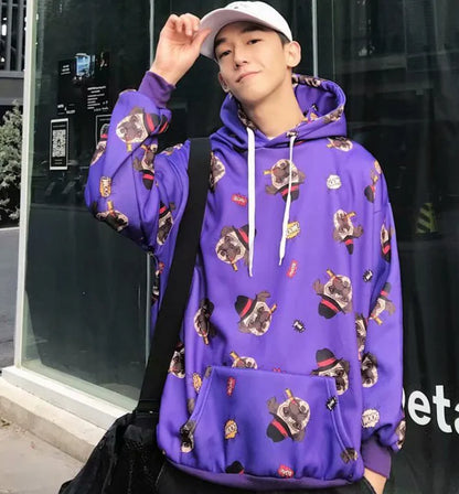 Harajuku Hip Hop Sweatshirt Jacket
