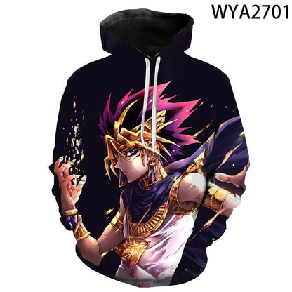 3D Digital Print Yu-Gi-Oh Hooded Sweatshirt (Unisex)