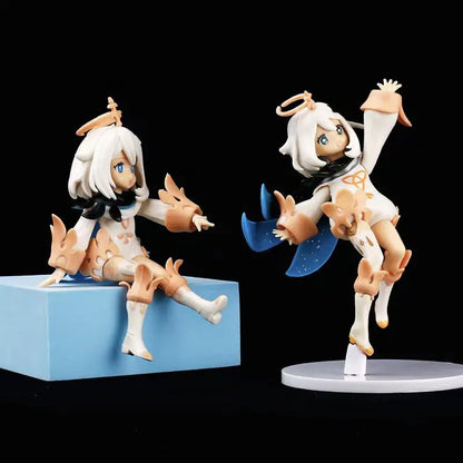 Genshin Impact Paimon, Klee, Hu Tao Anime Figures