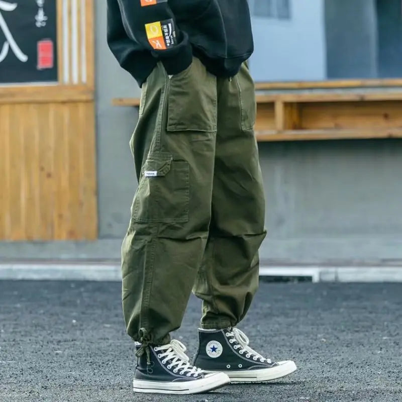 Japanese Street Style Unisex Cargo Jogger Pants