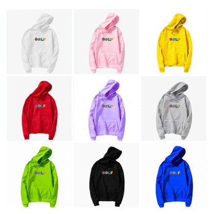 Harajuku Style Hooded Sweatshirt with COLF Print