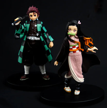 Demon Slayer Tanjiro Nezuko Figure Model Display Piece