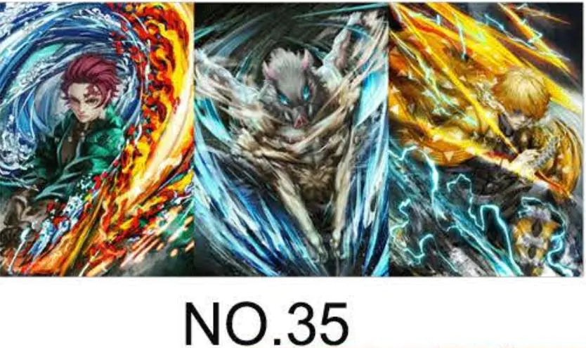 3D Anime Gradient Posters - PET Holographic Prints