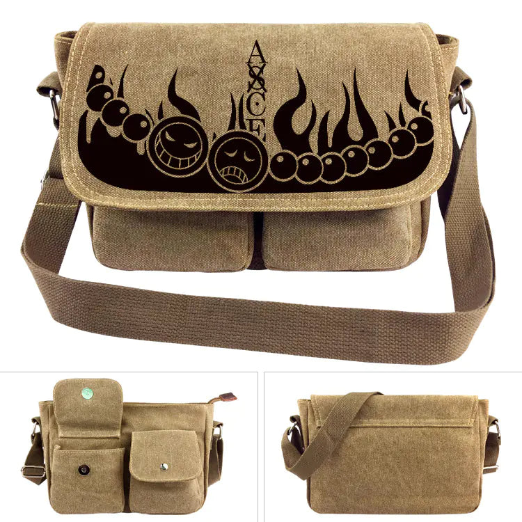 One Piece Canvas Shoulder Bag - Luffy Backpack
