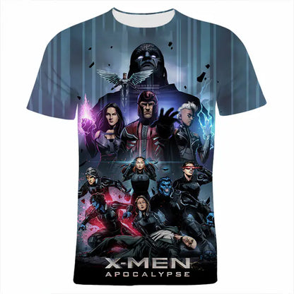 X-Men 3D Printed Elastic Polyester Men's T-Shirt