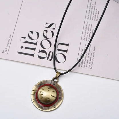 One Piece Luffy Straw Hat Pendant Necklace